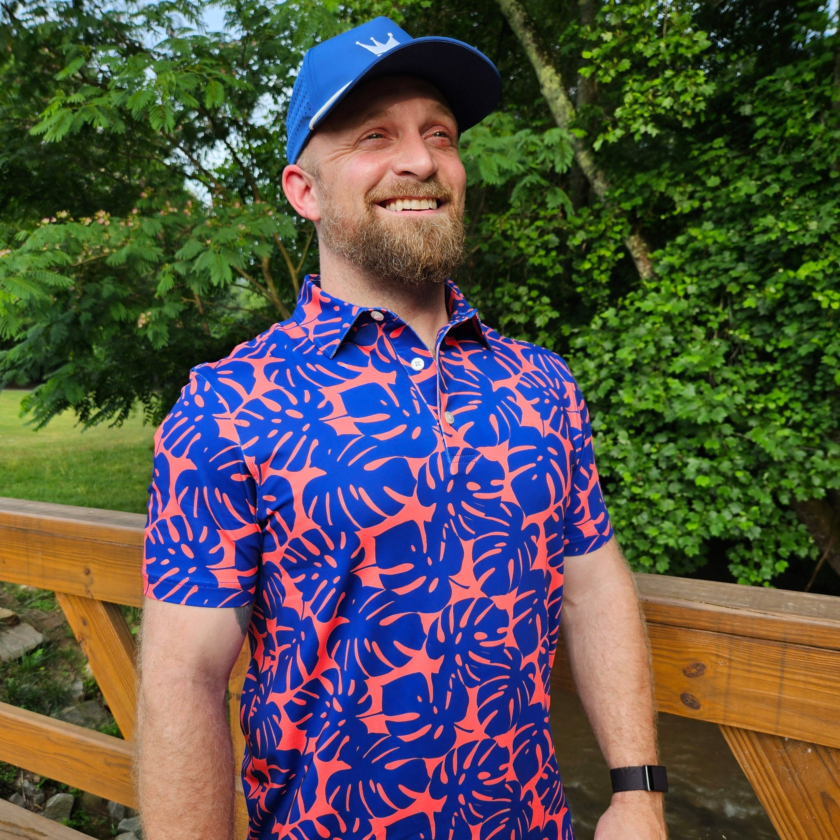 Island Inferno | VANSAINT Vibrant & Breathable Men's Polo Shirt