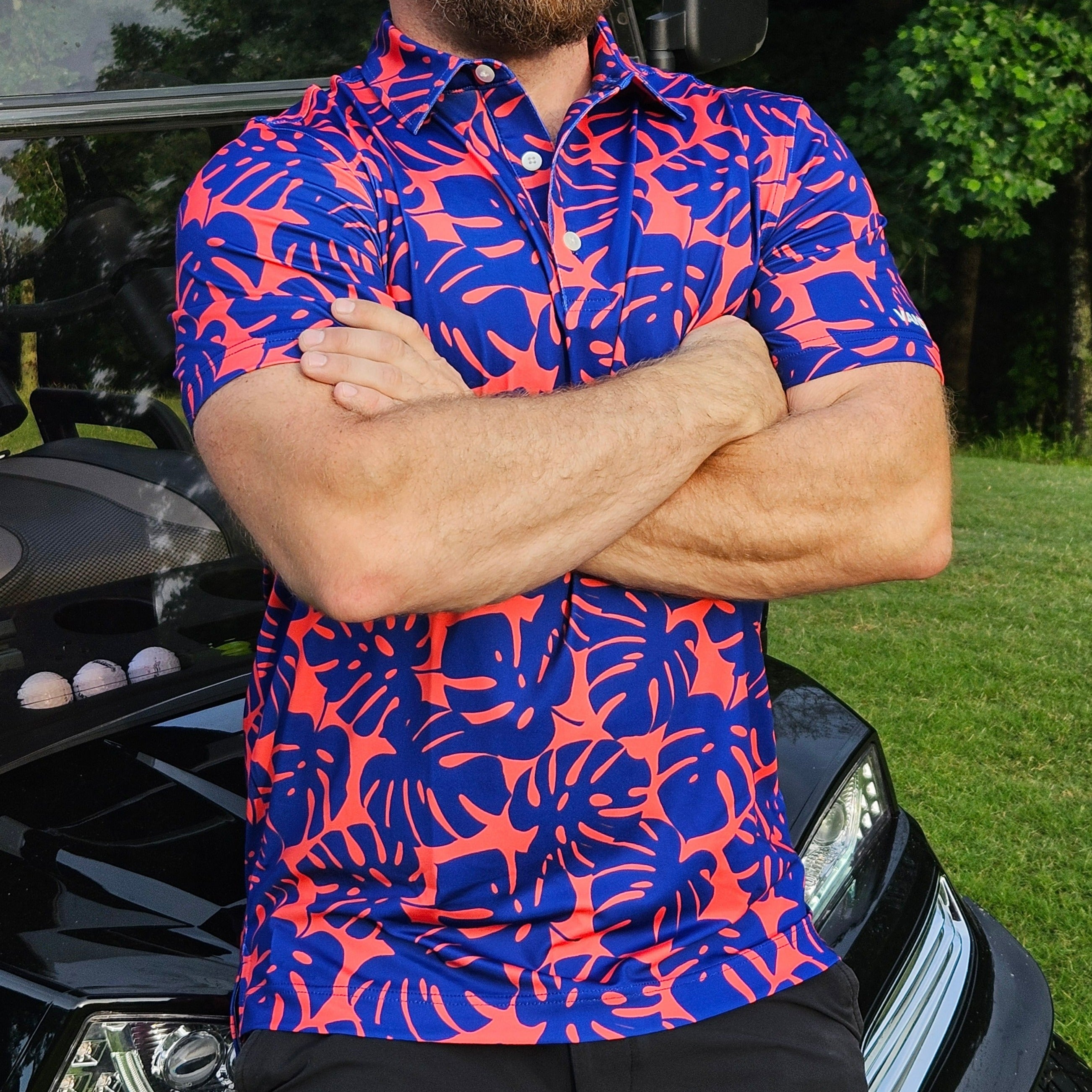 Island Inferno | VANSAINT Vibrant & Breathable Men's Polo Shirt