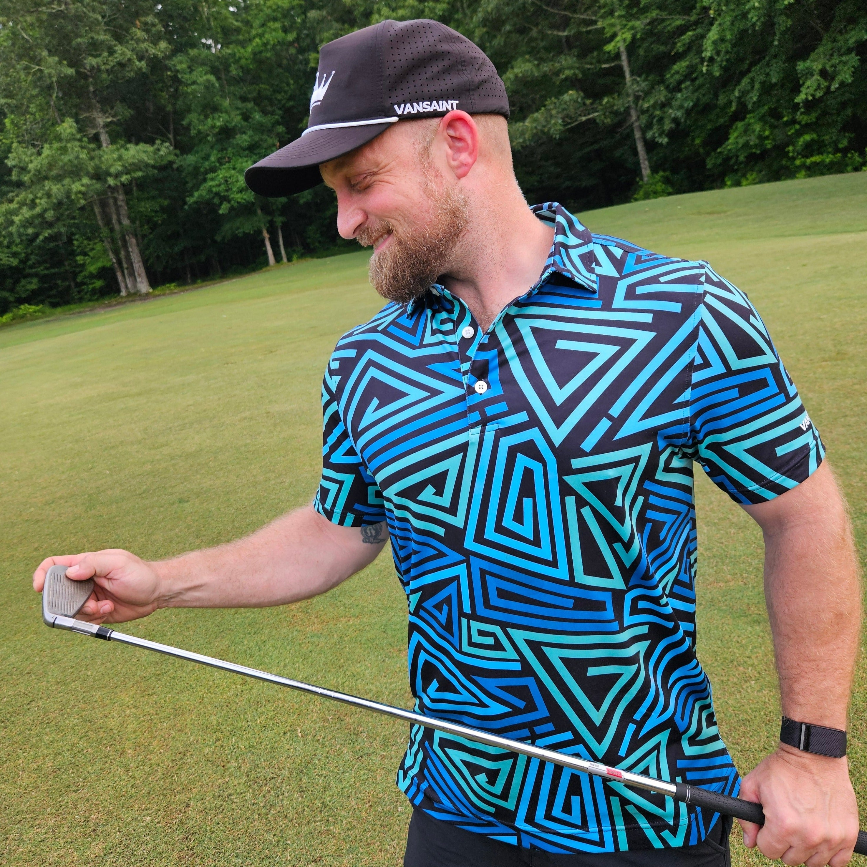 Neon Nexus | VANSAINT Golf Polo