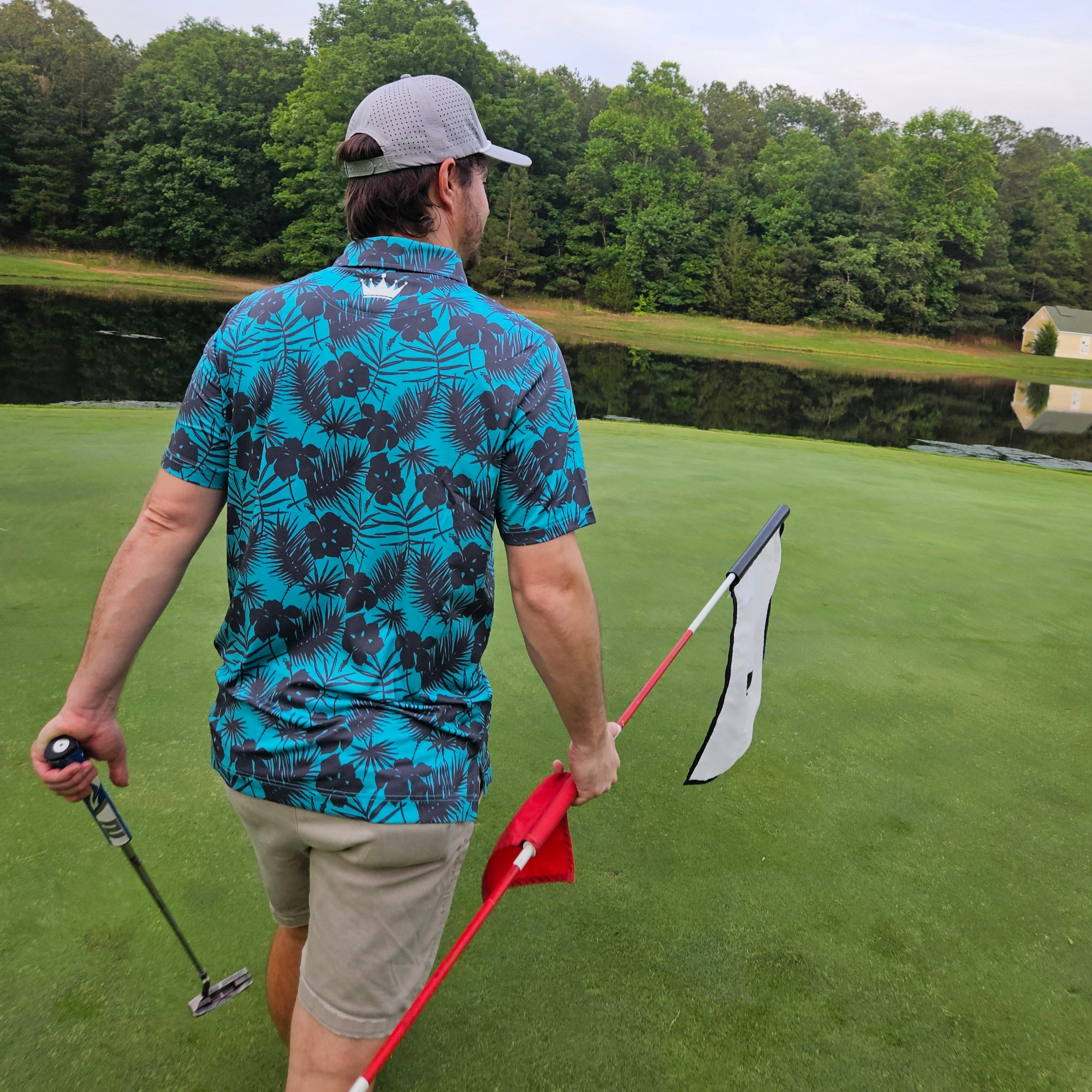 Tropical Twilight | VANSAINT Vibrant & Breathable Men's Polo Shirt