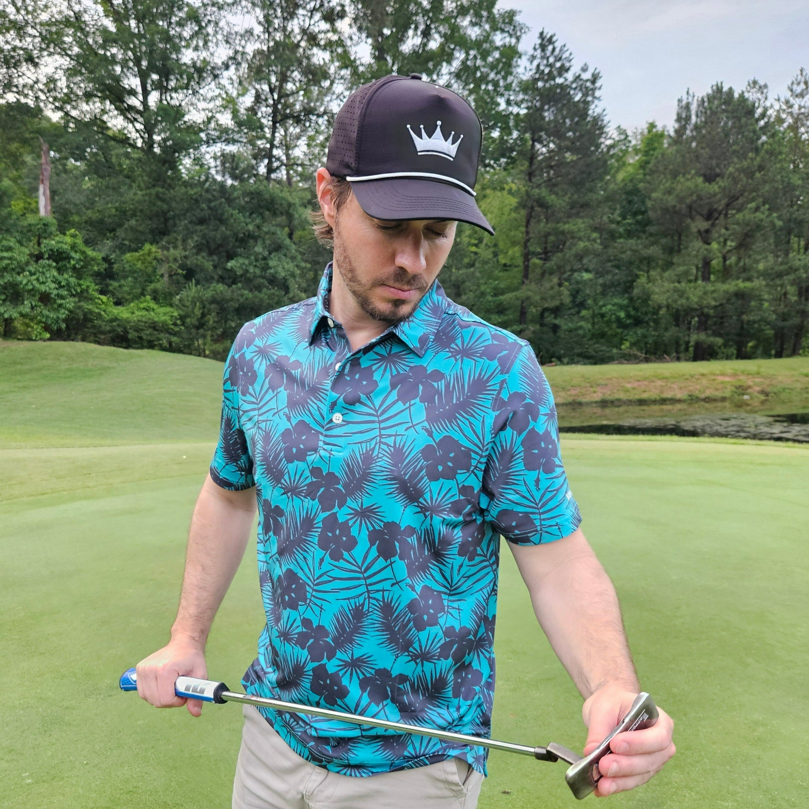 Tropical Twilight | VANSAINT Vibrant & Breathable Men's Polo Shirt