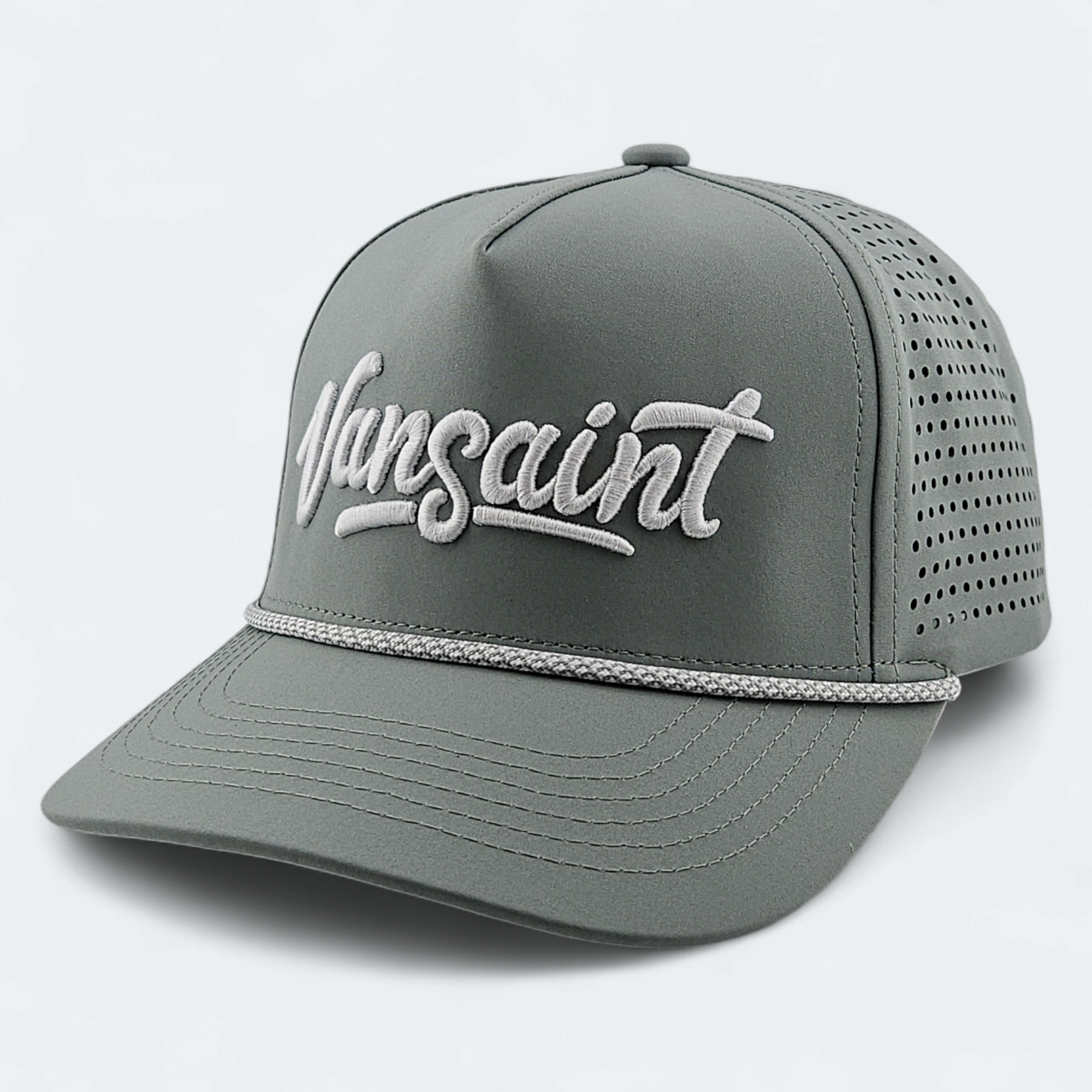 Sage Green VANSAINT Script Logo Snapback Rope Hat