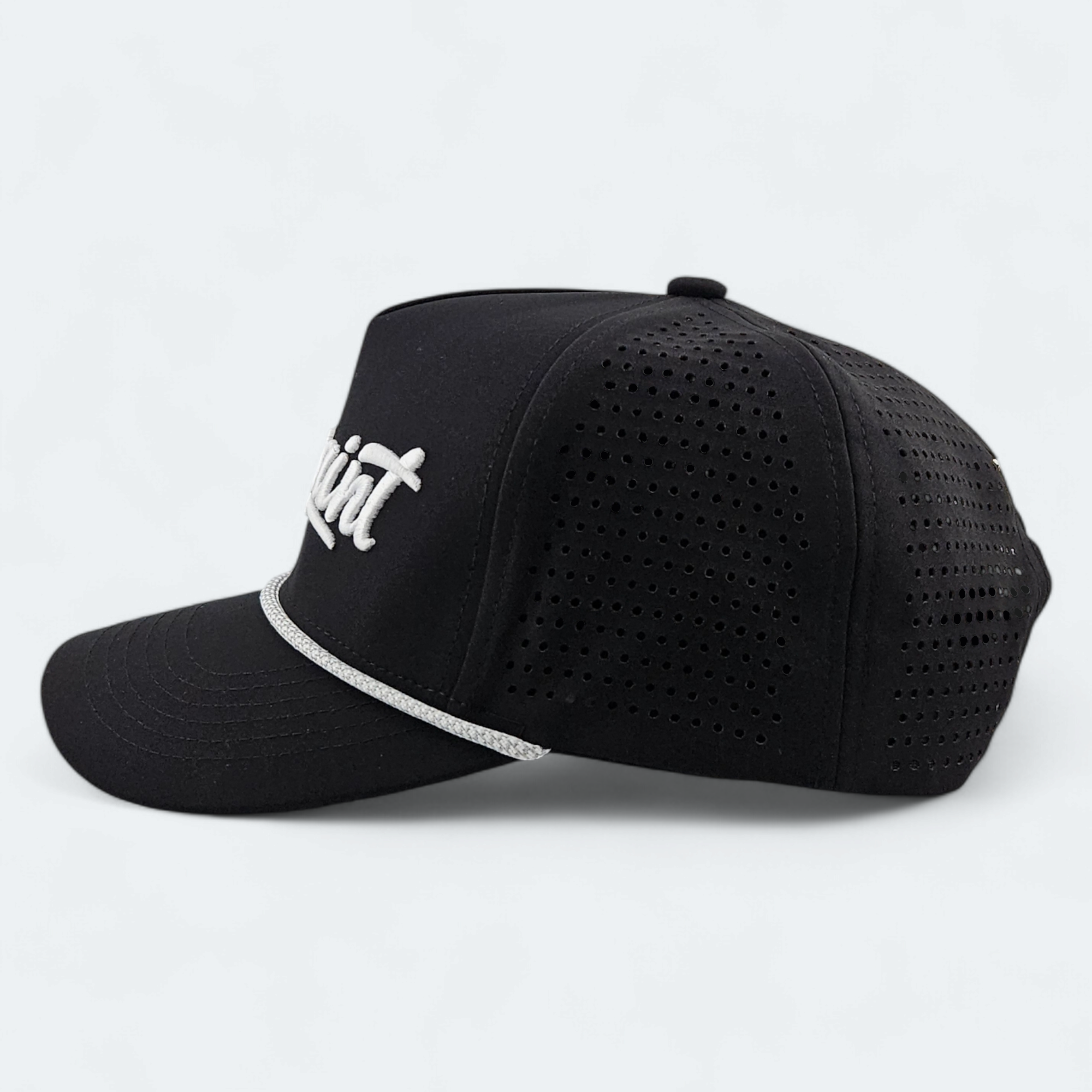 Black VANSAINT Script Logo Snapback Hat