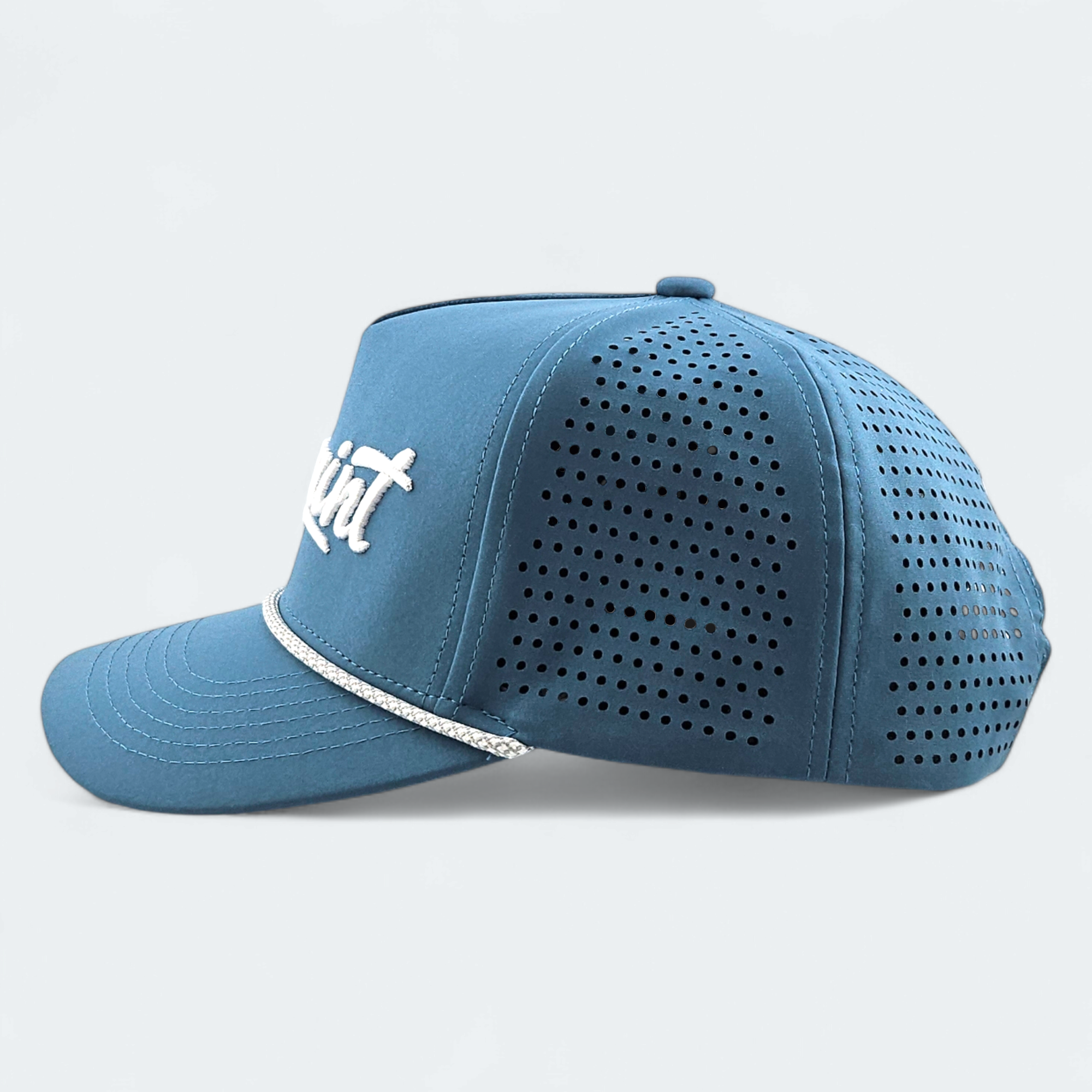 Blue VANSAINT Script Logo Snapback Hat